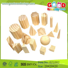 2015 New Natural Wooden Blocks For Children Geometric Shape Blocks